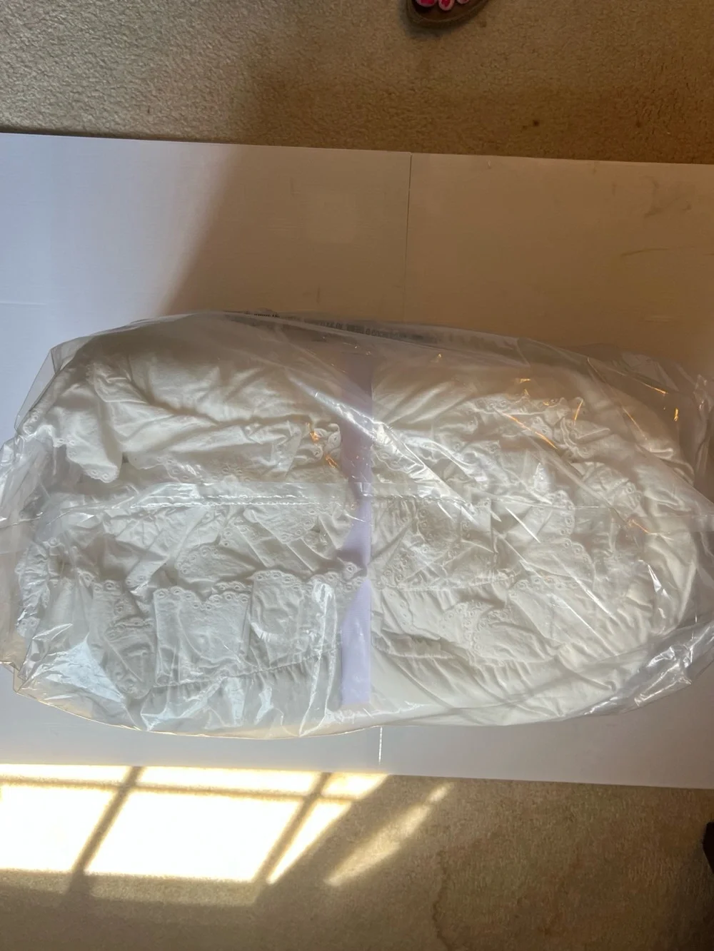 NWT Pottery Barn Teen x LoveShackFancy Eyelet Quilt, Ivory, Twin/Twin XL
